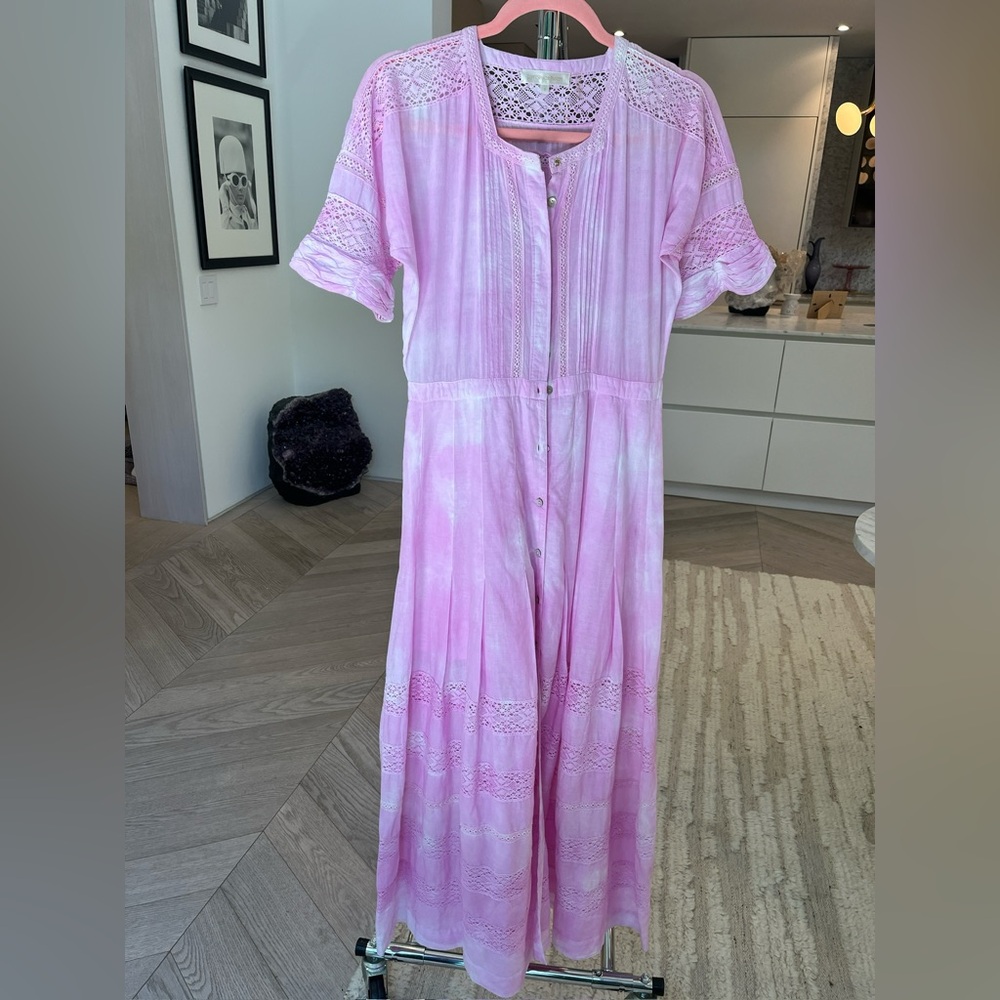 LoveShackFancy Pink Maxi Dress - Picture 1 of 2